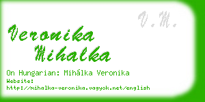 veronika mihalka business card